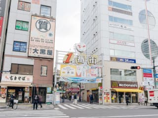 医院までの道順（JR赤羽駅～あきやまデンタルクリニック:所要時間約1分）
